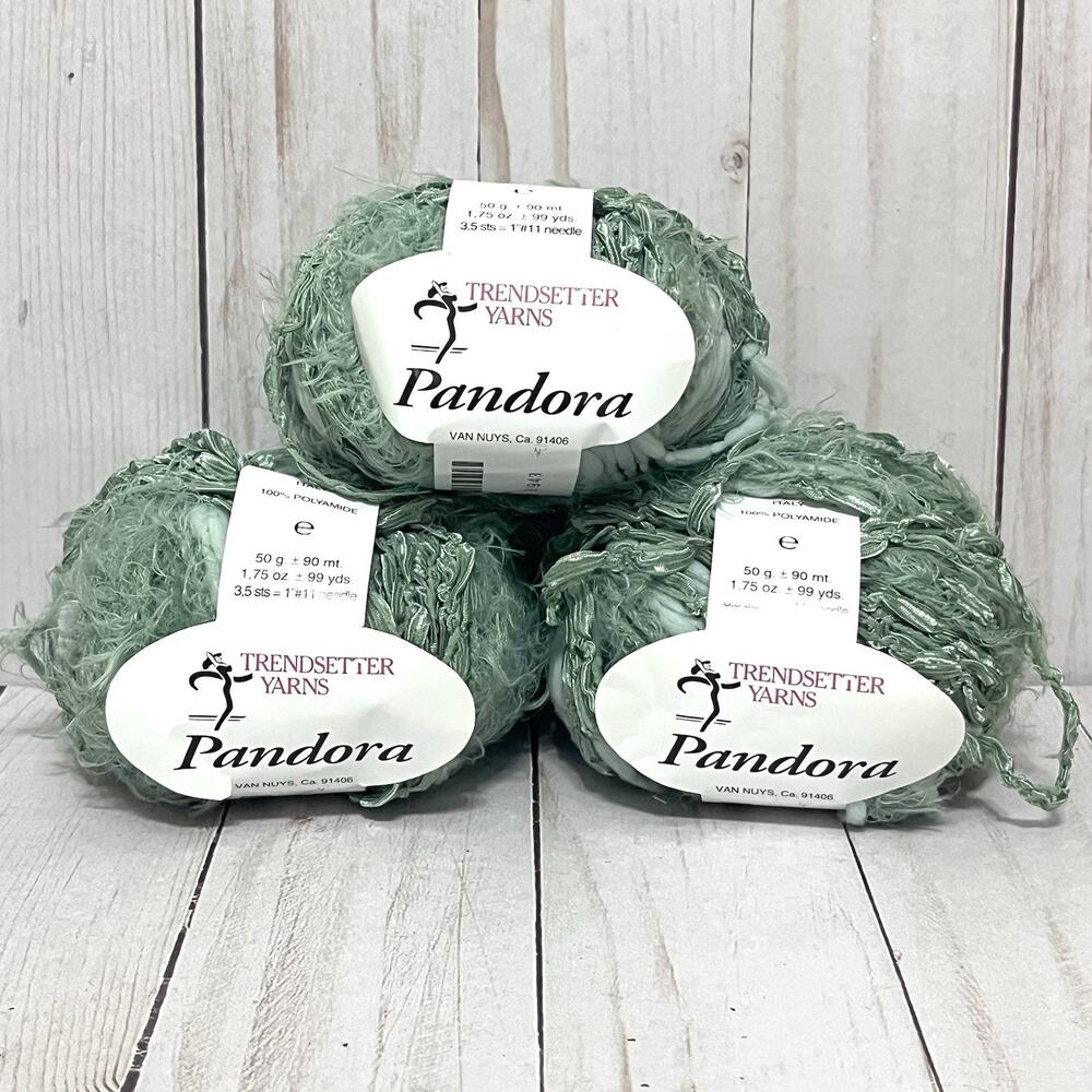 Trendsetter Yarns Pandora Luxury Yarn Color #79 Made in Italy Lot of 3 Skeins